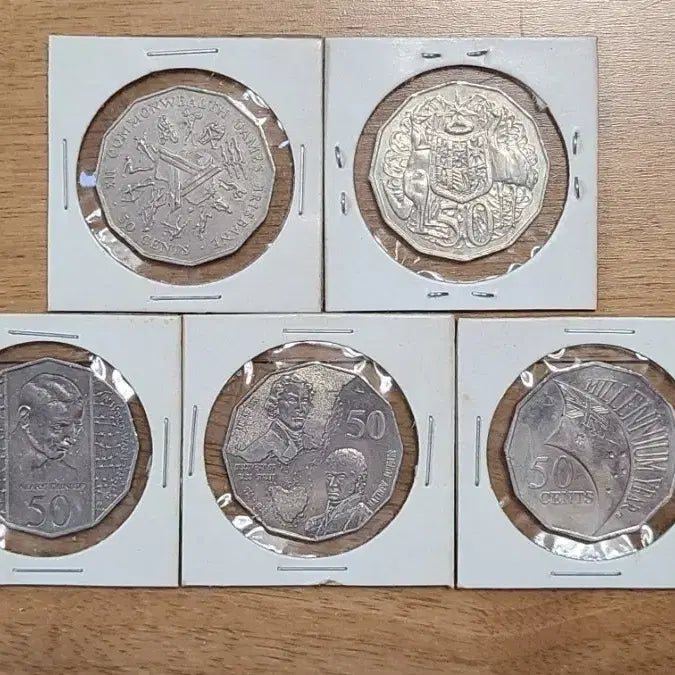 [BUNJANG] Australia Queen Elizabeth II Coin Set (8-Piece Bundle) / 호주동전 영국 여왕 엘리자베스 2세 얼굴 8개 일괄