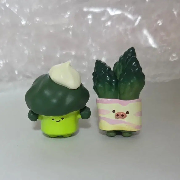 [BUNJANG] Dosirak Friends Gacha Miniature Figure Set / 도시락 프렌즈 가챠 피규어 브로콜리 베이컨 아스파라거스 오벤또프렌즈 음식 가챠 미니어처