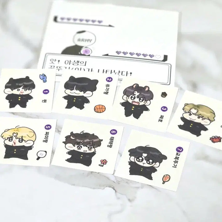 [BUNJANG] BTS Jungkook "Kkukkugi" Sticker Collection Bundle Set / BTS 방탄 꾹뚜기 깍뚜기소년단 띠부씰 드볼 양도 꾹뚜기 띠부씰