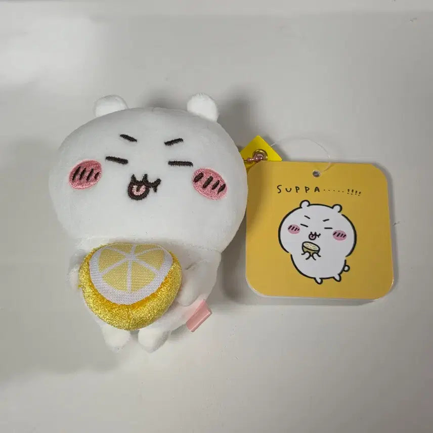 [BUNJANG] Chiikawa Suppa Lemon Mascot Keychain Plush / (2.0) 먼작귀 치이카와 suppa 레몬 마스코트 키링 인형