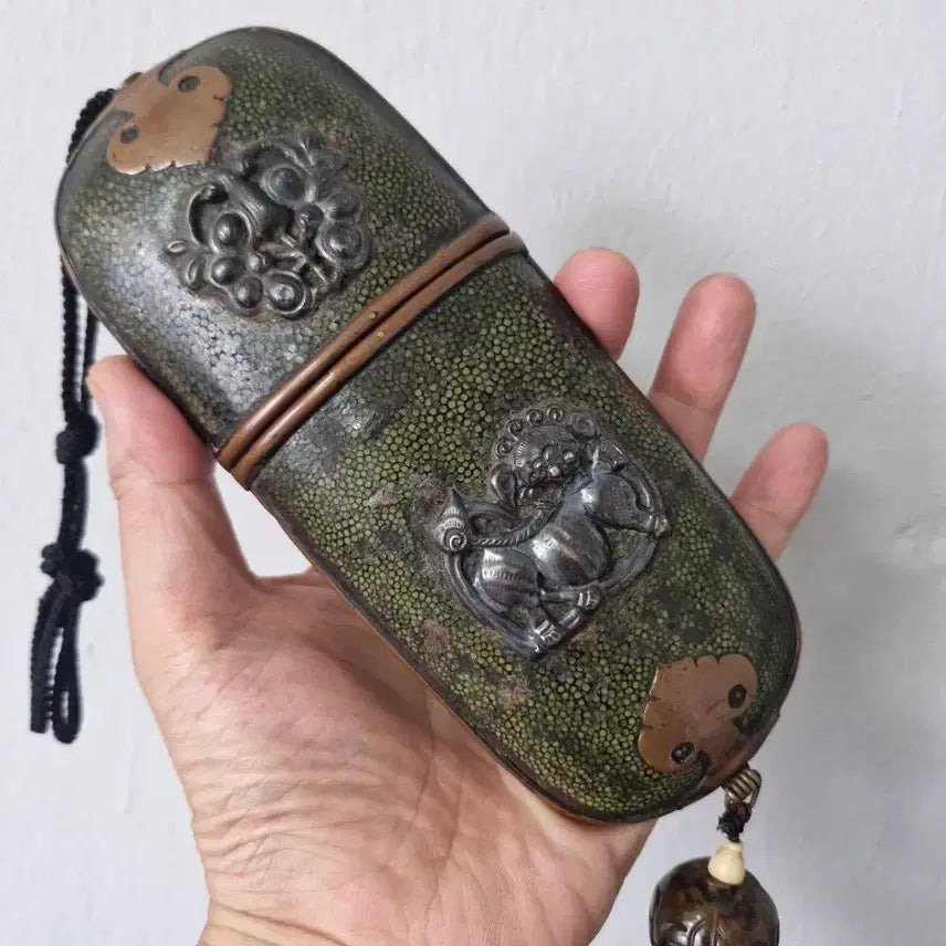 [BUNJANG] Antique Spectacles Case / 골동품