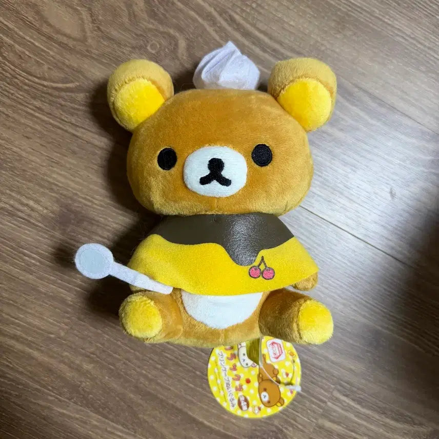 [BUNJANG] San-X Rilakkuma Pudding Doll Mascot / 산엑스 리락쿠마 푸딩 인형 마스코트