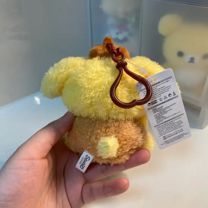 [BUNJANG] Pompompurin "Bolppangppang" Plush Keychain / [택O] 폼폼푸린 볼빵빵 인형 키링