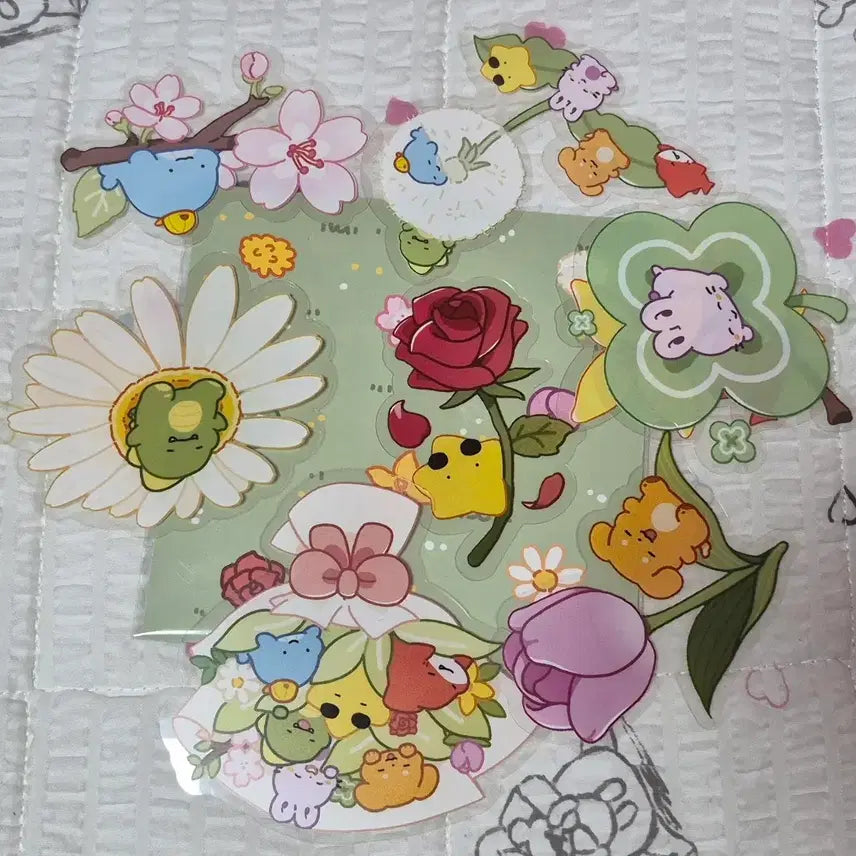 [BUNJANG]  잠뜰TV Spring Big Sticker Set / 잠뜰TV 봄 빅스티커 8종 판매