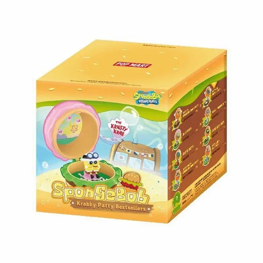 [BUNJANG] Pop Mart SpongeBob Hamburger Figure Bundle Set / 팝마트 스폰지밥 햄버거 일괄