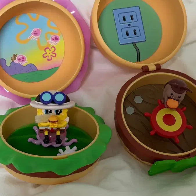 [BUNJANG] Pop Mart SpongeBob Hamburger Figure Bundle Set / 팝마트 스폰지밥 햄버거 일괄