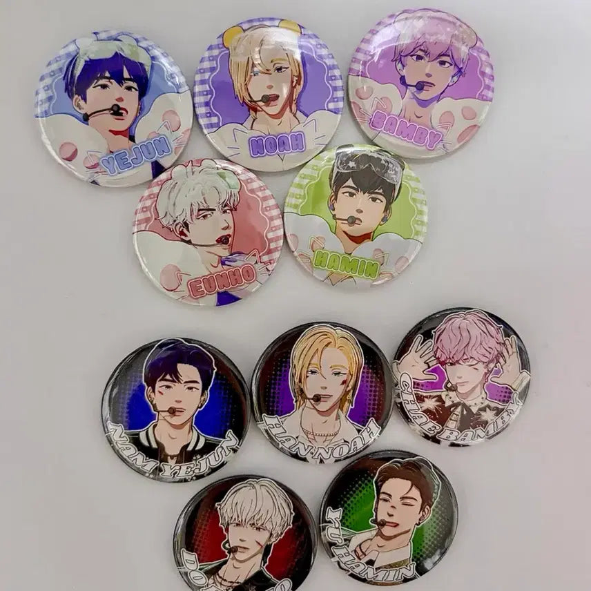 [BUNJANG] PlaYve 10-Type Can Badge Set / 플레이브 캔뱃지 10종