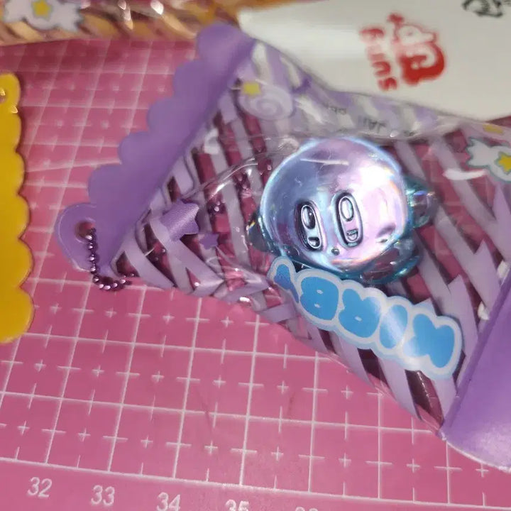 [BUNJANG] Kirby Candy Clear Keychain 3-Piece Set / [일괄가] 별의 커비 캔디 모양 투명 키링 3종 세트 성업