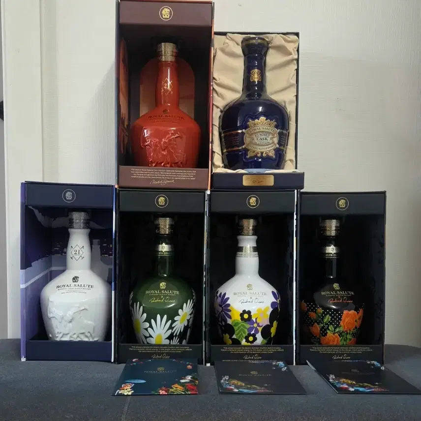 [BUNJANG] Royal Salute Whisky Empty Bottle Set with Case / 로얄살루트 위스키 세트 공병