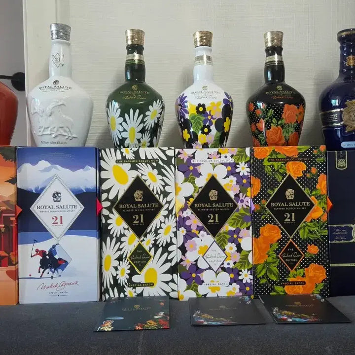 [BUNJANG] Royal Salute Whisky Empty Bottle Set with Case / 로얄살루트 위스키 세트 공병