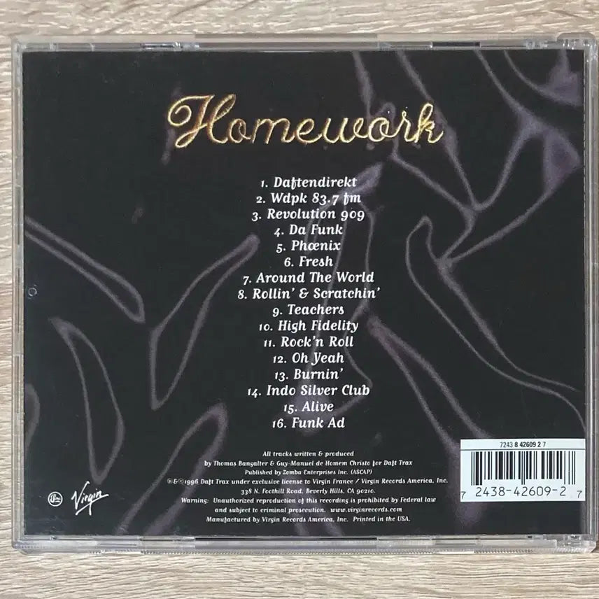[BUNJANG] Daft Punk Homework CD / 다프트 펑크 (Daft Punk) - Homework CD 판매