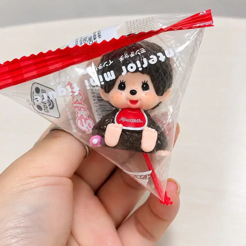 [BUNJANG] Monchhichi Mini Figure Red Bib / 몬치치 미니 피규어 판매합니다