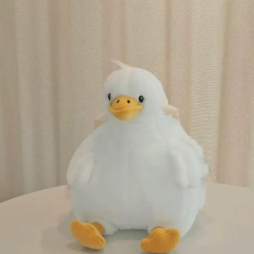 [BUNJANG] White Goose Plush Backpack / 거위 가방 인형