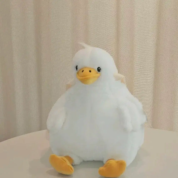 [BUNJANG] White Goose Plush Backpack / 거위 가방 인형