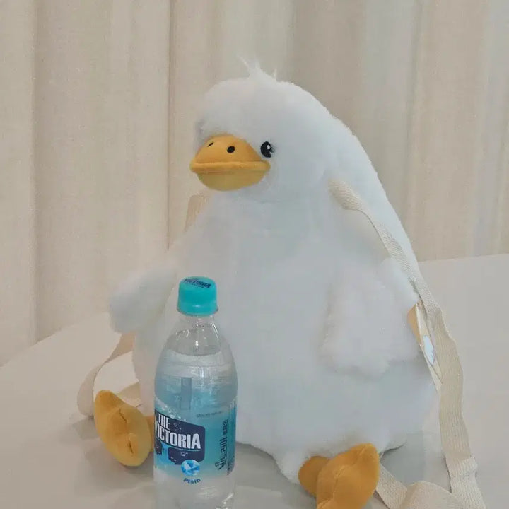 [BUNJANG] White Goose Plush Backpack / 거위 가방 인형