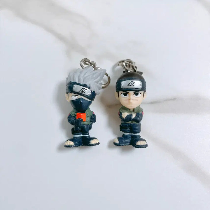[BUNJANG] Naruto Kakashi Iruka Figure Keychain Set / 나루토 카카시 이루카 피규어형 키링 세트