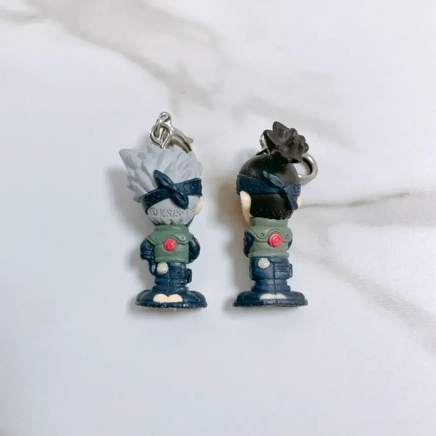 [BUNJANG] Naruto Kakashi Iruka Figure Keychain Set / 나루토 카카시 이루카 피규어형 키링 세트