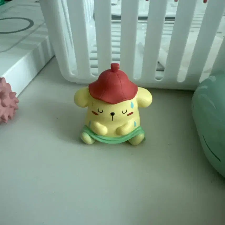 [BUNJANG] Sanrio Characters Sauna Pompurin Figure / 산리오 캐릭터즈 사우나 폼폼푸린 피규어