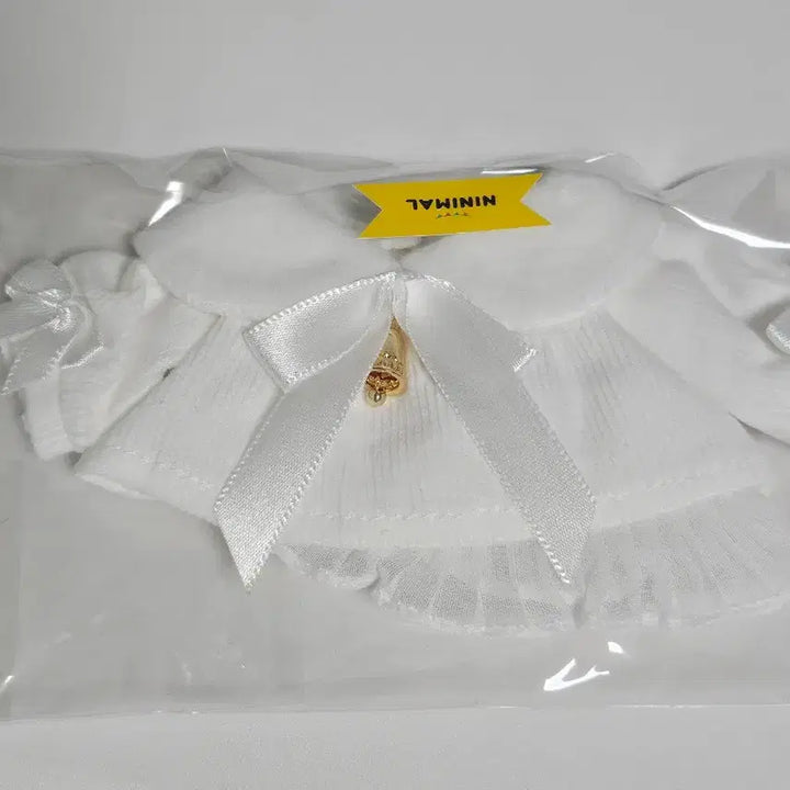[BUNJANG] Ninimal Fluffy Cat 10cm White Outfit Set / 니니멀 플러피캣 10cm 화이트