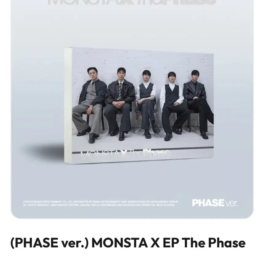 [BUNJANG] MONSTA X The Phase EP Album (PHASE ver.) / (미개봉) 몬스타엑스 EP앨범 The Phase (PHASE ver.)