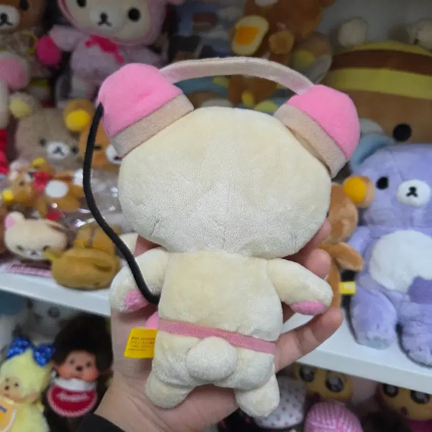 [BUNJANG] Rilakkuma Korilakkuma Headset Doll / 헤드셋 코리락쿠마
