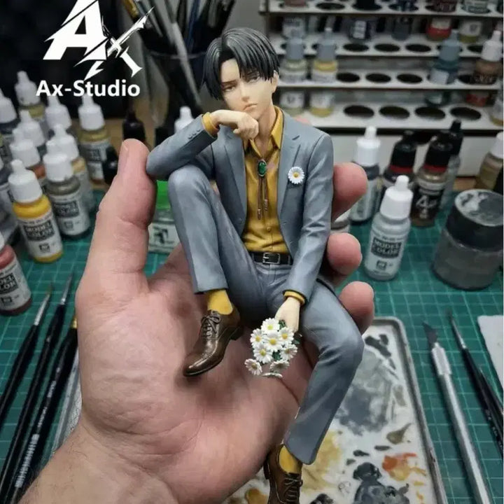 [BUNJANG] Attack on Titan Levi Ackerman Figure / AX 리바이 아커만 진격의 거인 피규어 팝니다(박스o)