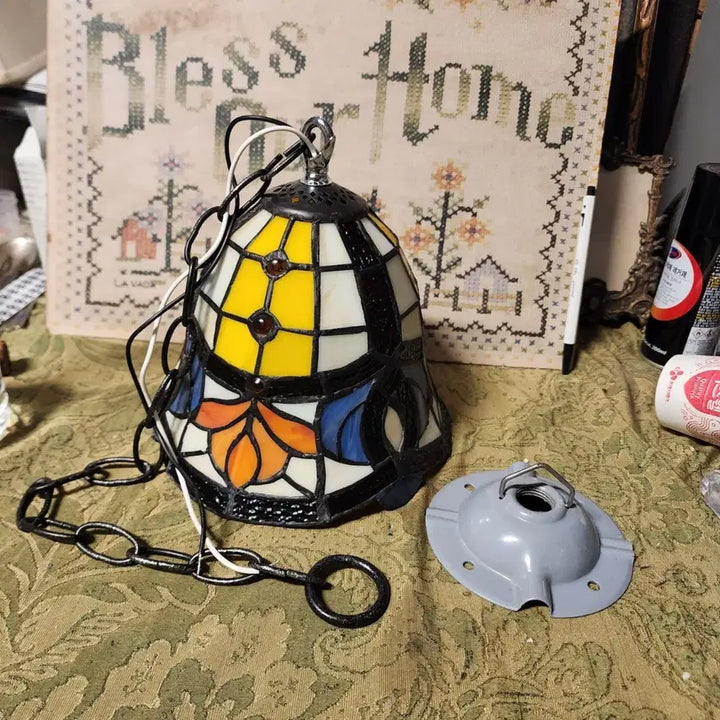 [BUNJANG] Stained Glass Ceiling Light, Average Diameter 20cm / 스테인드글라스 천장등 평균지름20cm45000원