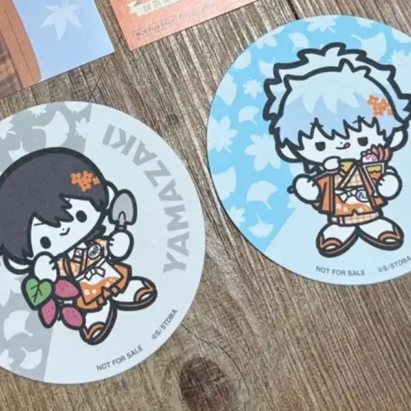 [BUNJANG] Gintama Cafe Gintoki &amp; Yamazaki Coaster Set / 은혼 카페 특전 코스터 긴토키 야마자키