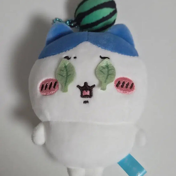 [BUNJANG] Chiikawa Hachiware Watermelon Crushing Mascot Plush Keychain / 정품) 치이카와 하치와레 통나무 수박깨기 마스코트 누이 인형 키링