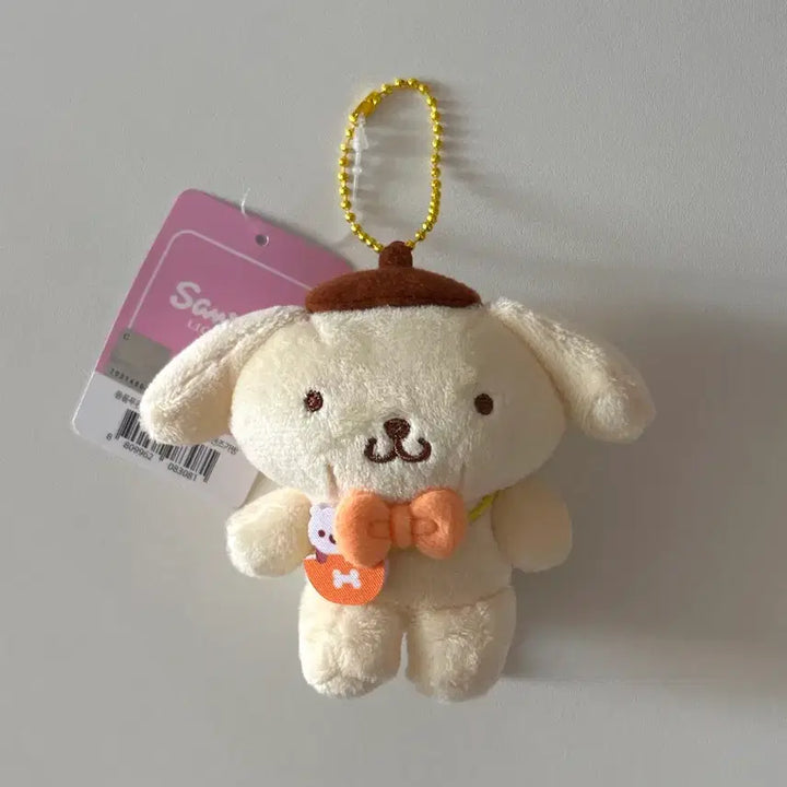 [BUNJANG] Sanrio Pompompurin Plush Charm 8cm / 폼폼푸린 인형 키링 8cm