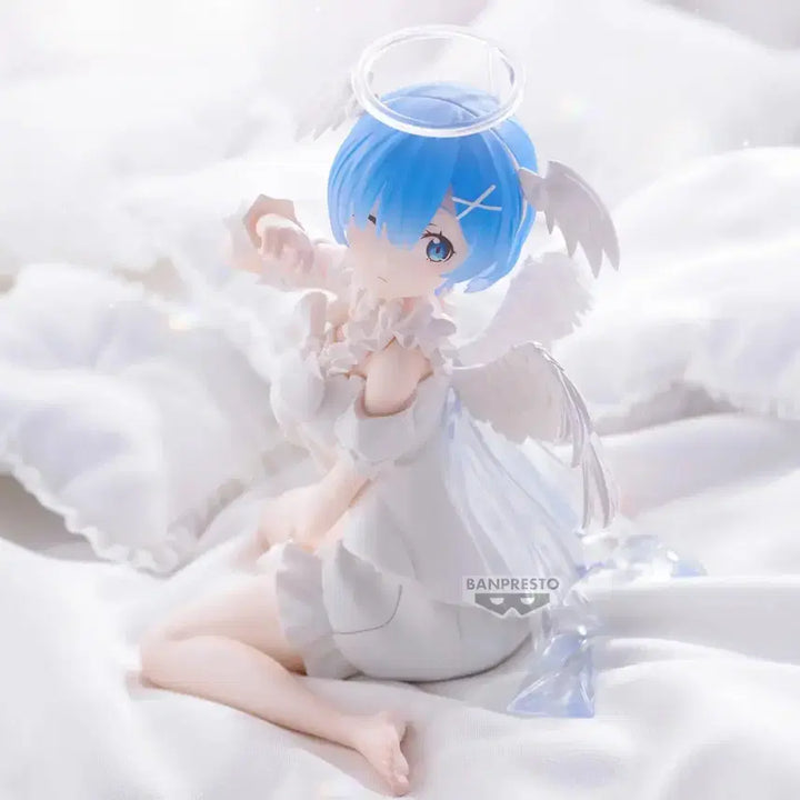[BUNJANG] Rem &amp; Ram Relax Time Sweet Angel Version Figure Set (Mint Condition) / 미개봉일괄 최저가급처) 리제로 렘 람 릴렉스타임 스위트엔젤 천사 미소녀 피규어 세트