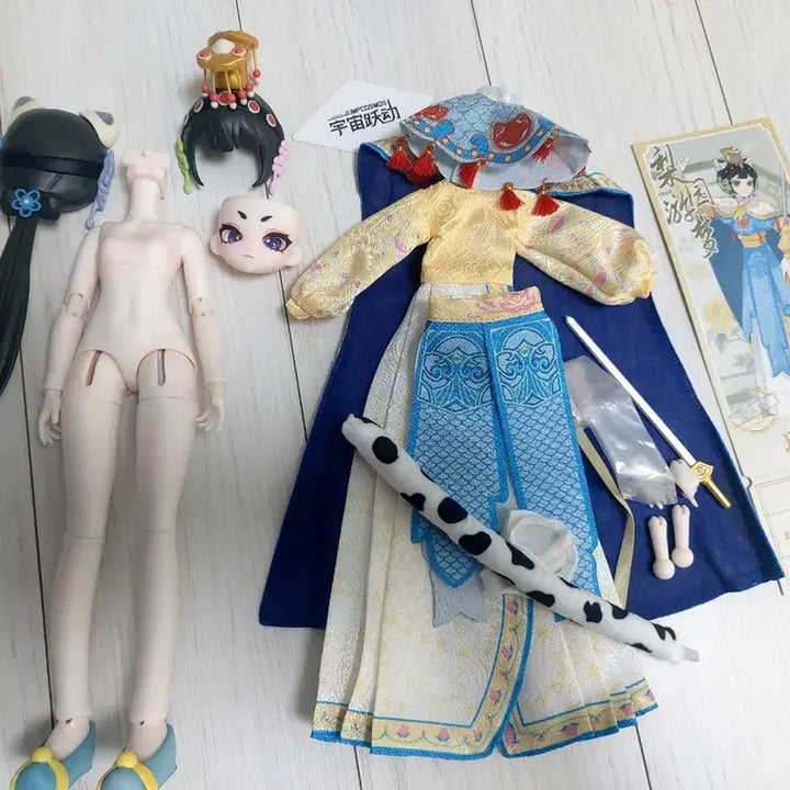 [BUNJANG] Cat Peking Opera Ball-Jointed Doll Seolpyo (Mint Condition) / (합배송 가능)Jumpcosmos 고양이 경극 bjd 구체관절인형 설표(상태 좋음)