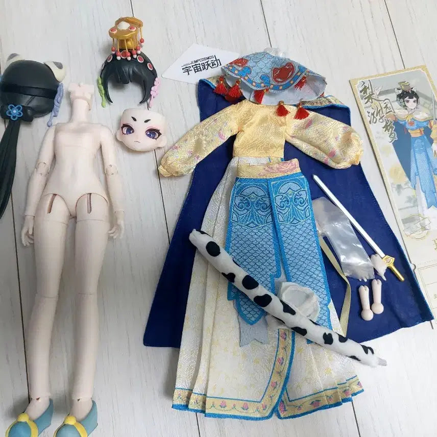 [BUNJANG] Cat Peking Opera Ball-Jointed Doll Seolpyo (Mint Condition) / (합배송 가능)Jumpcosmos 고양이 경극 bjd 구체관절인형 설표(상태 좋음)