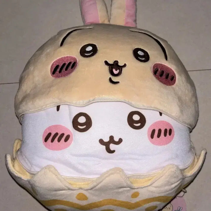 [BUNJANG] Cheeky Rabbit Easter Egg 30cm Plush Doll / (당일발송) 먼작귀 치이카와 우사기 부활절 계란 대머리 30cm 인형 누이