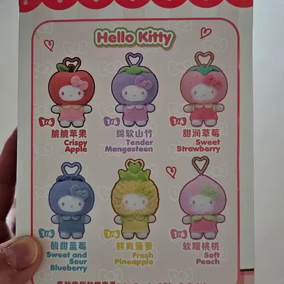 [BUNJANG] Toptoy Hello Kitty Fruity Paradise Keychain - Peach / 탑토이 헬로키티 프루티파라다이스키링ㅡ복숭아