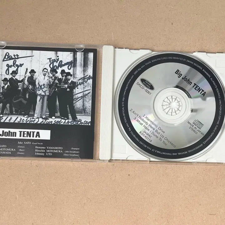 [BUNJANG] Big John Tenta Band Signed CD / 부산공연 친필싸인 CD 빅 존 텐타 밴드(Big John TENTA>