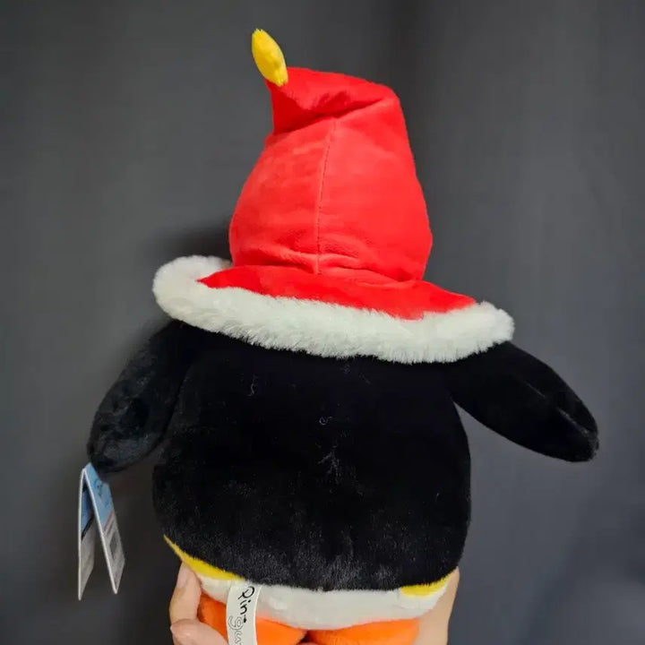 [BUNJANG] Pingu Penguin Plush Red Cape / 핑구 인형 빨간색 망토 펭귄