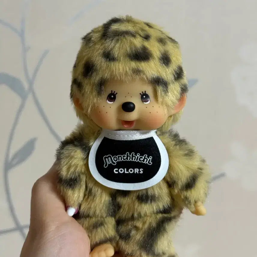 [BUNJANG] Monchhichi Colors Leopard Print Keychain / 몬치치 컬러즈 호피 키링