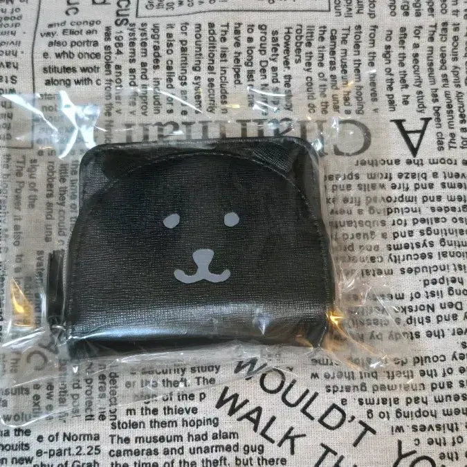 [BUNJANG] Nakano Characters Nodame Bear Black Wallet / 나카노 캐릭터즈 지갑 농담곰 블랙 지갑