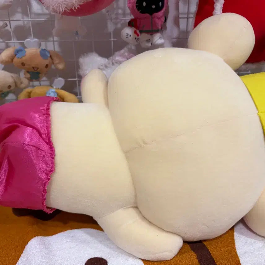 [BUNJANG] Vintage Rilakkuma Large Doll with Crown / 고전 빈티지 왕 코리락쿠마 인형