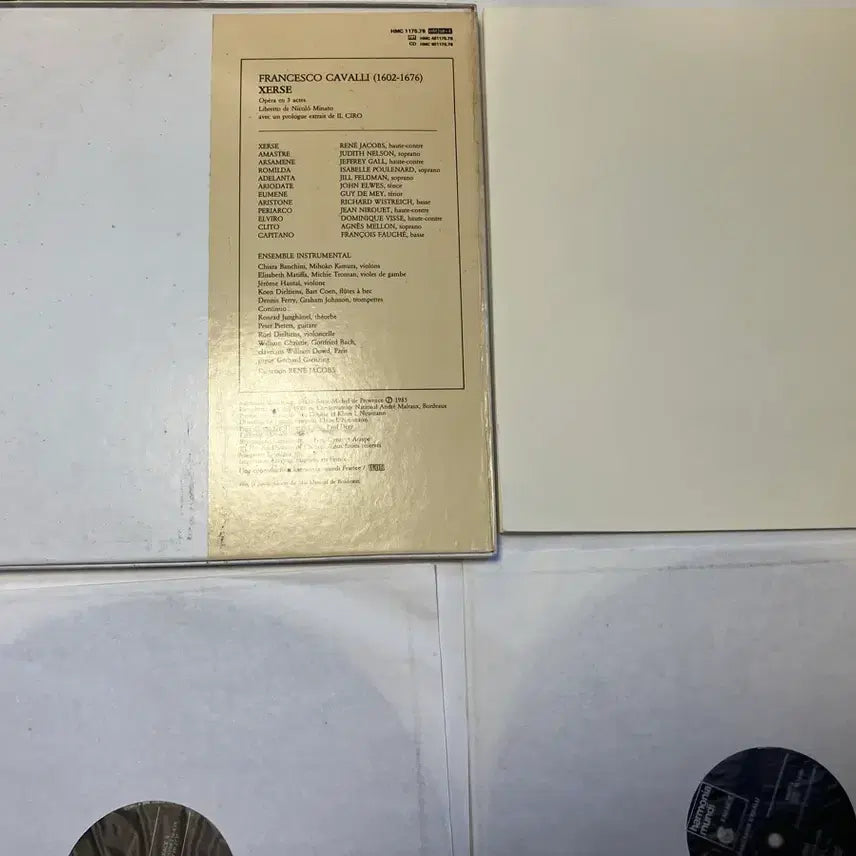 [BUNJANG] Francesco Cavalli Xerse Opera 4LP Box Set (Rene Jacobs, Harmonia Mundi France First Pressing) / 초반 4LP) Cavalli Xerse 오페라 LP (Rene Jacobs)