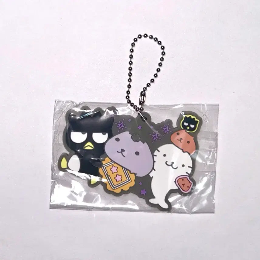 [BUNJANG] Sanrio Badtz-Maru Capybara Rubber Strap Keychain / 산리오 배드바츠마루 카피바라상 러버스트랩 키링