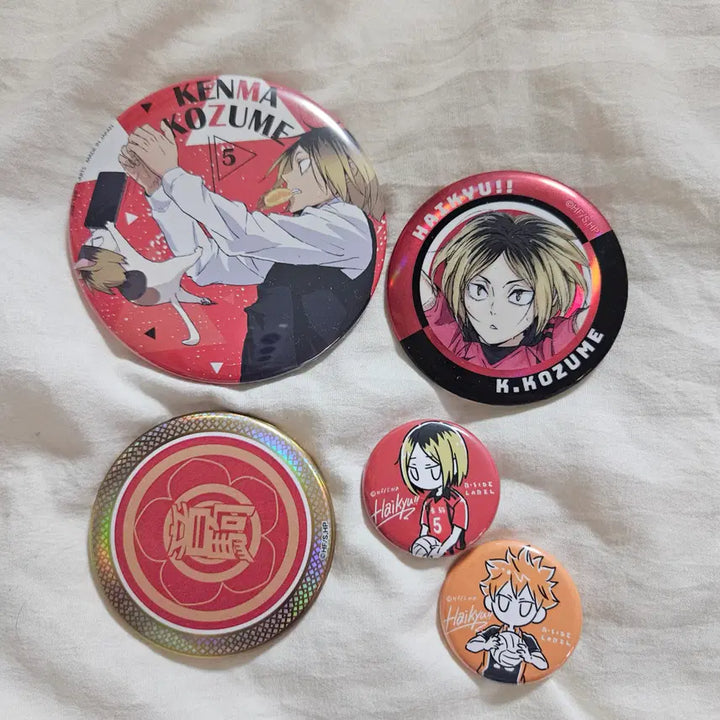 [BUNJANG] Haikyuu!! Kenma/Hinata Can Badge Bundle Set / 하이큐 켄마/히나타 캔뱃지 일괄