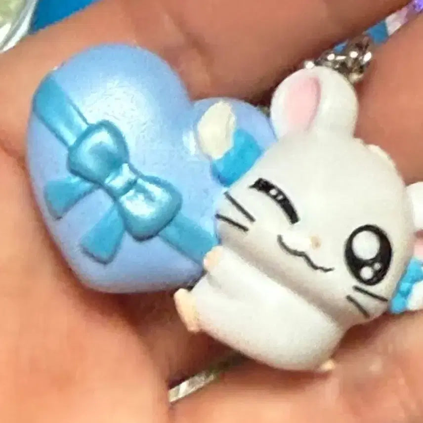 [BUNJANG] Hamtaro Ribbon Swing Gacha Figure / 방가방가 햄토리 리본 스윙 가챠