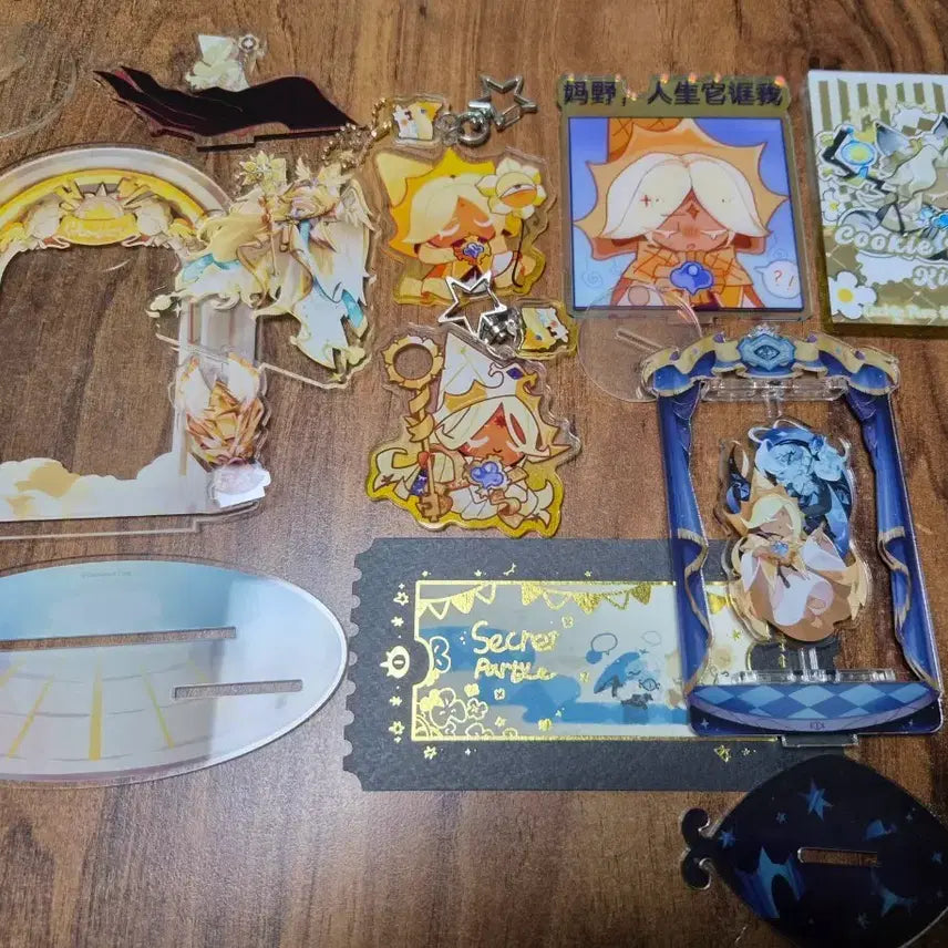[BUNJANG] Cookie Run Kingdom Pure Vanilla Acrylic Stand Bundle Set / 쿠키렁 킹덤 쿠킹덤 퓨어바닐라 아크릴스탠드 일괄