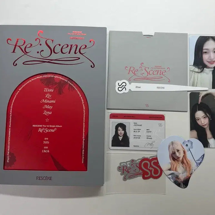 [BUNJANG] Re:Scent Re:Scene Album Unsealed Components Bundle Set / 리센느 리씬 앨범 개봉앨범 구성품 일괄 판매