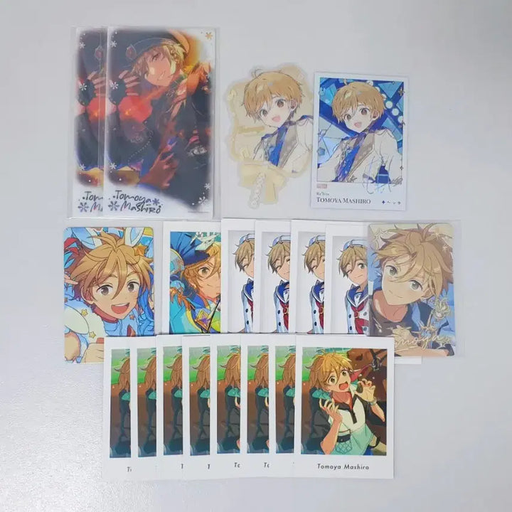 [BUNJANG] Ensemble Stars Tomoya CharaAni Lucky Draw Badge Bundle Set / 앙스타 토모야 캔뱃지 굿즈 파샷츠 일괄 폴라 팝업 특전