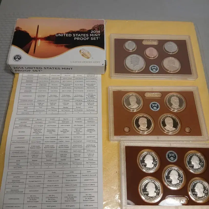 [BUNJANG] 2014 US Commemorative Coin Proof Set / 2014년 미국 미국 기념주화 세트
