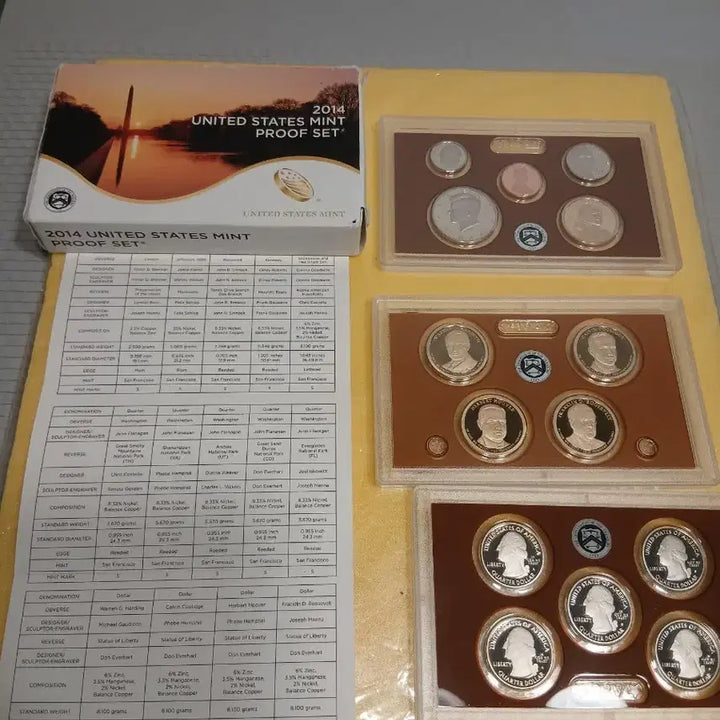 [BUNJANG] 2014 US Commemorative Coin Proof Set / 2014년 미국 미국 기념주화 세트