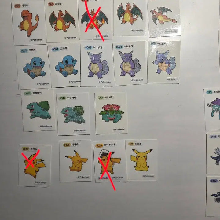 [BUNJANG] Pokemon Stickers Bundle Set / 포켓몬 띠부씰 일괄 판매